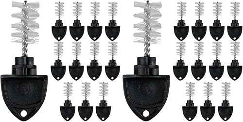 Hemoton 24 unids grifo tapa cepillo cepillo de limpieza multifunción Cerveza Tap Plug Cerveza grifo cepillo cerveza tapa tapón barril limpieza kit