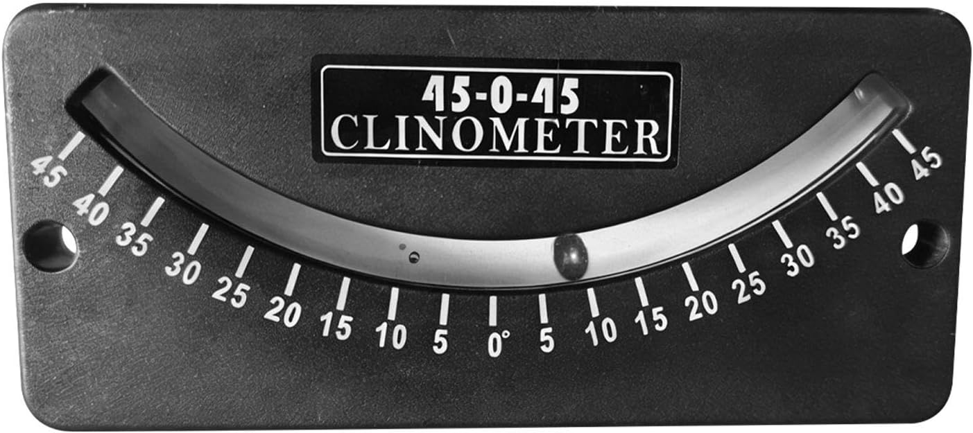 Inclinometer Meter | Car On-board Meter,Glass Tube Inclinometer, Level Gauge For Vehicle, Car, Truck, RV, Camper, Trailer, Or Ship