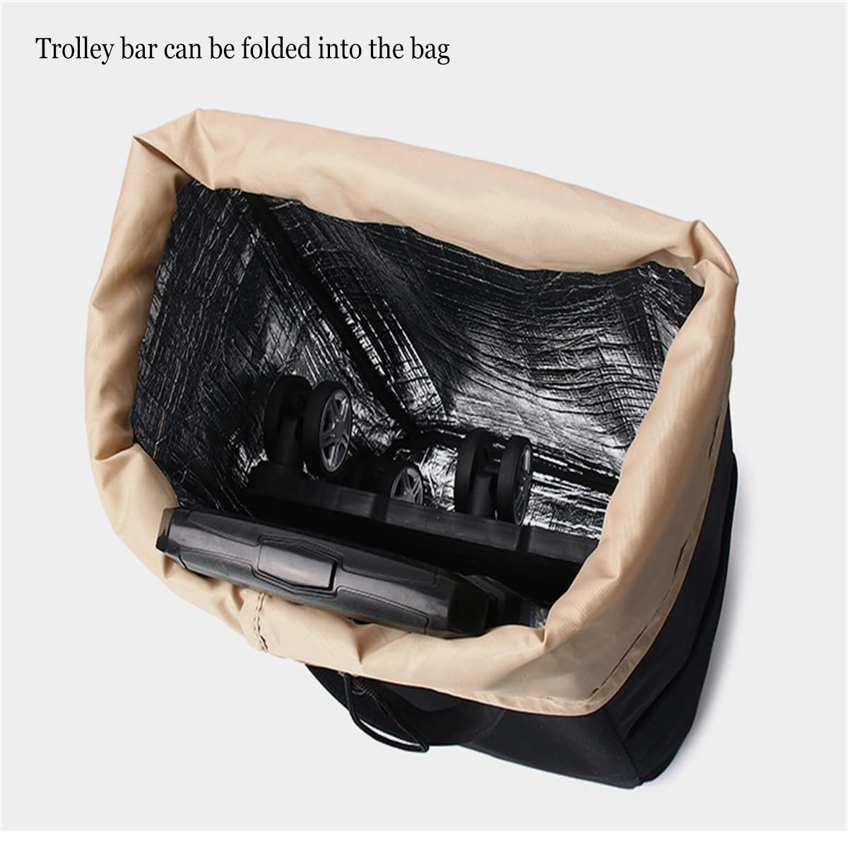 Aluminiowy lekki składany wózek na zakupy, wspinaczka po schodach, 5 kółek, pojemność 20 kg, z izolowaną torbą chłodzącą, łatwy transport i przechowywanie