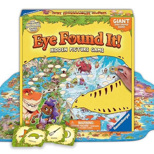 Ravensburger Dinosaur Island Eye Found It! Board Game – Educational Adventure for Kids and Families - Promotes Focus, Memory, and Teamwork - Fun Learning Game for Ages 4+