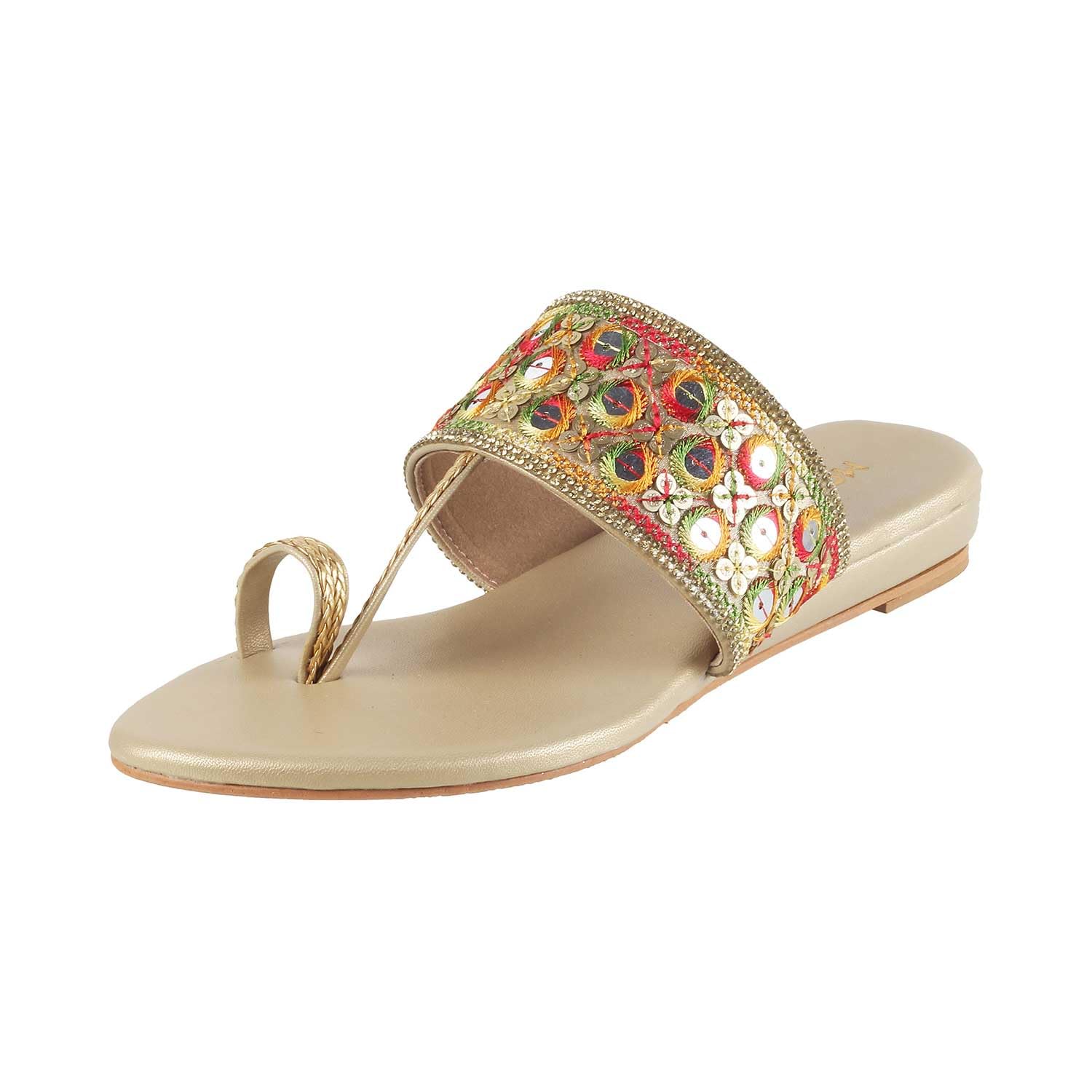 Mochi Women Gold Ethnicwear Flat Chappal UK/8 EU/41 (32-459) (B0C7CCVJZ5) Amazon Price History, Amazon Price Tracker