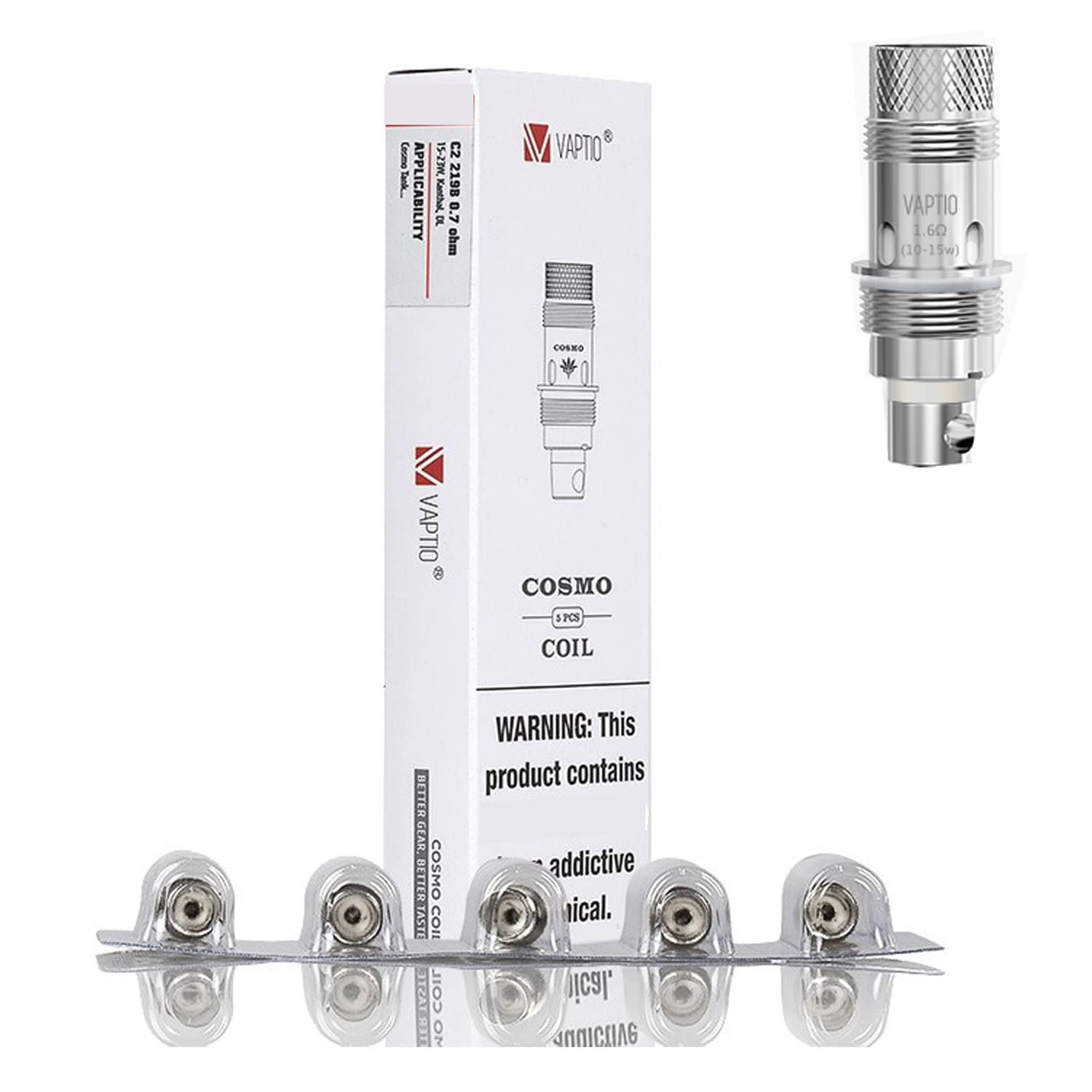elfbar nachfüll pod läuft aus Résistances Vaptio Cosmo (Pack de 5)