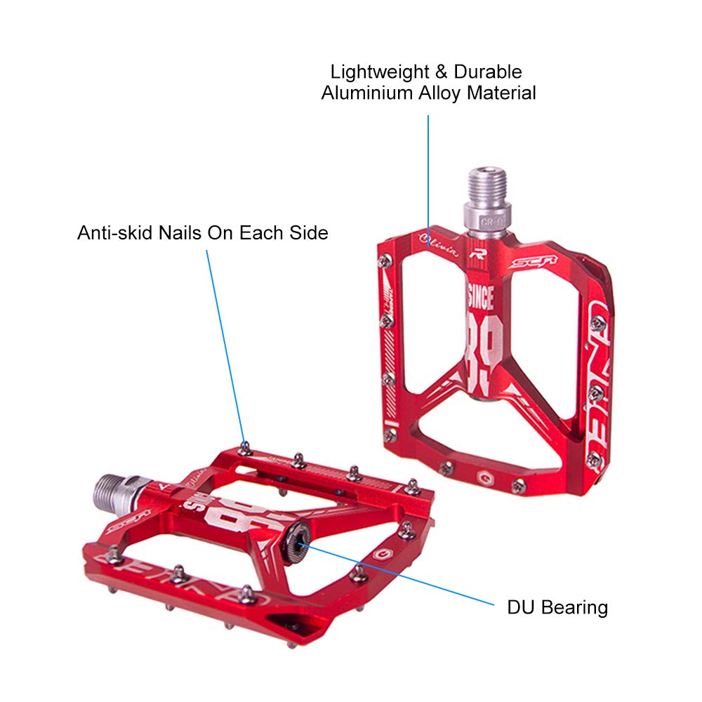 Lixada Pédales De Vélo à Dégagement Rapide Vtt Vélo Plate