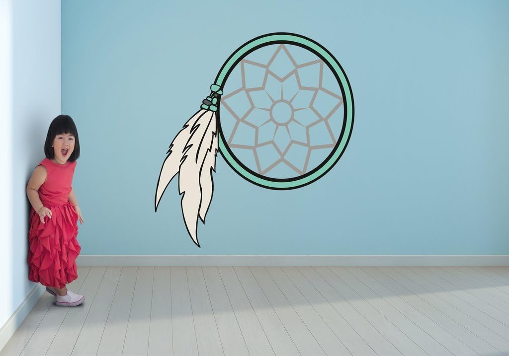 Blue Dream Catcher Wall Art Decal Sticker