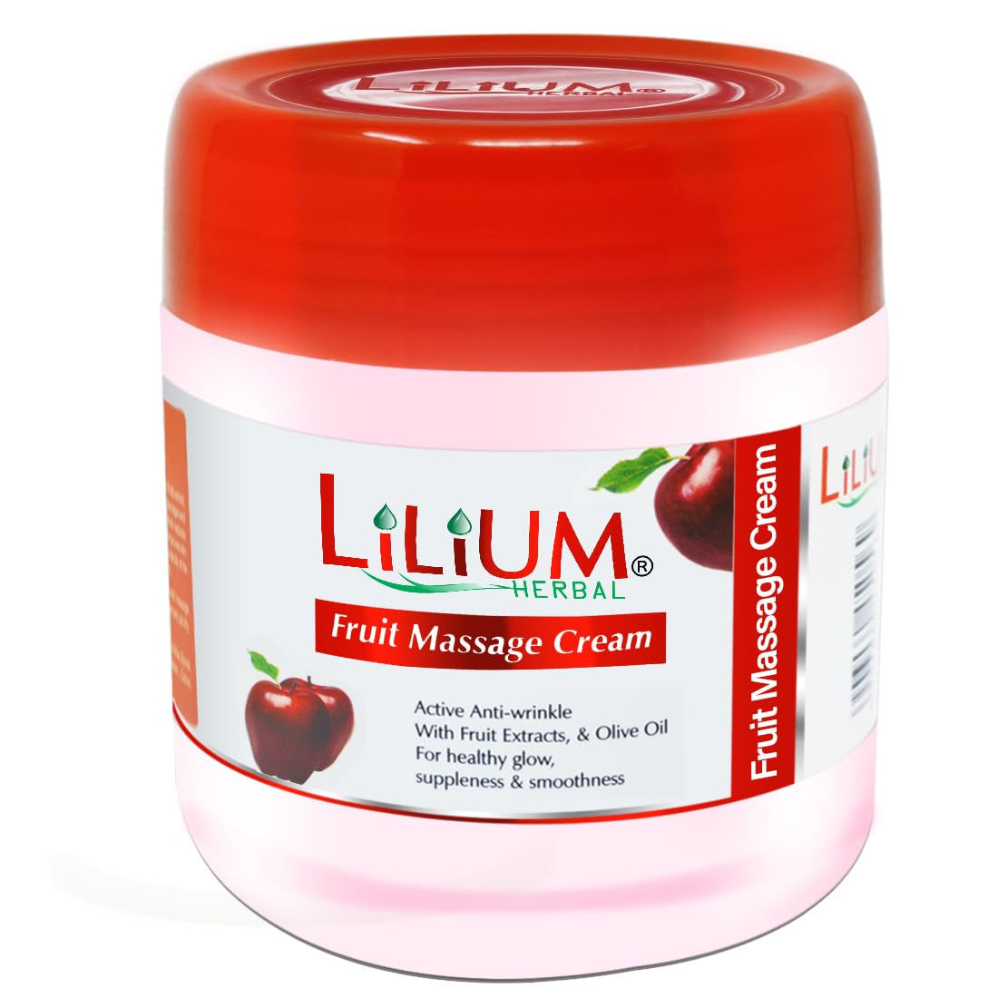 Lilium Herbal Fruit Massage Cream Face & Body 500ml, Nourishing Skincare, Natural Fruit Extracts, Hydrating and Revitalizing, Fights Wrinkles & Fine Lines, Soothes and Rejuvenates, For Men Women