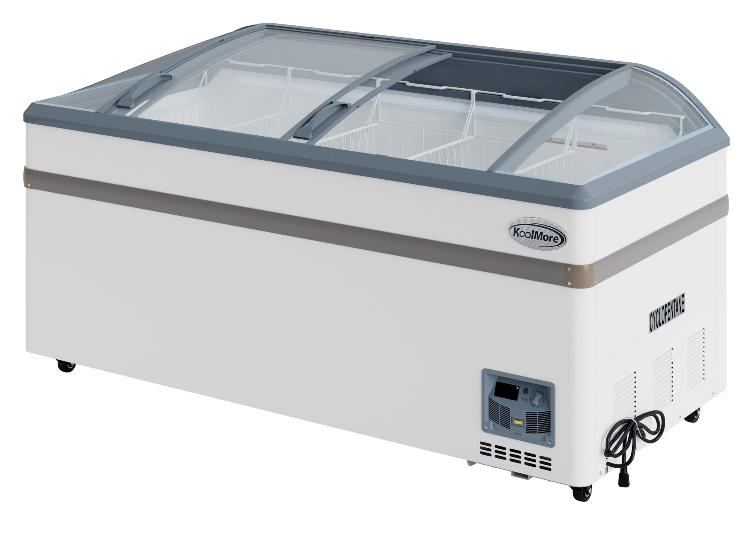 KoolMore 65 Inch Manual Defrost Island Chest Freezer With 16 Cu. Ft. Capacity In White, Etl Listed (Km-Iscf-65md) on Fridge.com - View 3