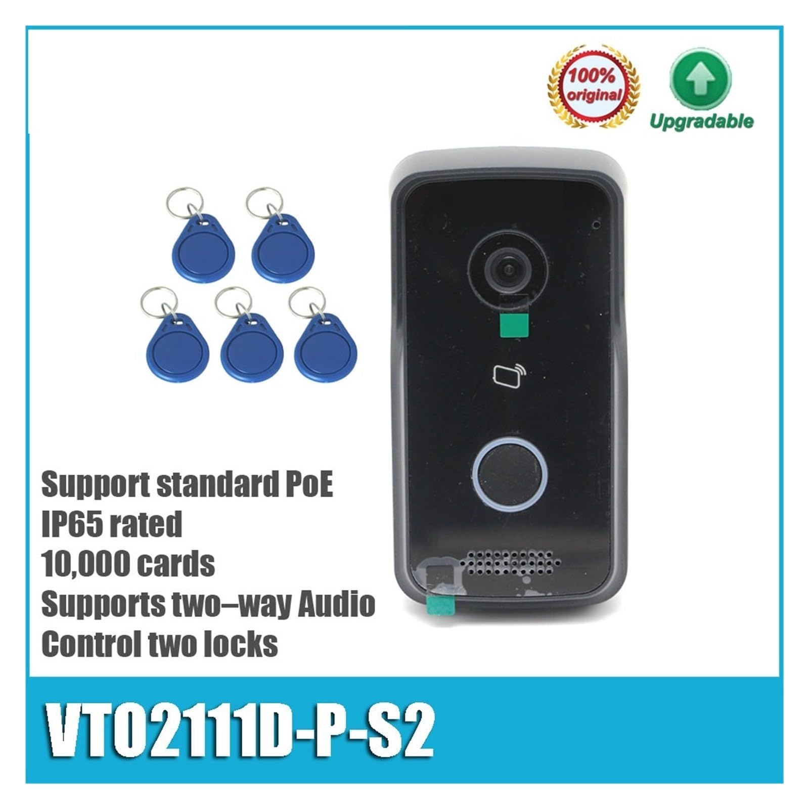 IR WDR Wideodomofon IP65 POE IP Stacja Drzwiowa Do Willi Dzwonek Do Drzwi