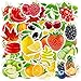 PMSMT 30.10.50/100 STK. Frisches Obst Gemüse Blätter Aufkleber Skateboard Gitarre tragbares Motorrad Reisegepäcketikett wasserdicht wasserdicht Wasser