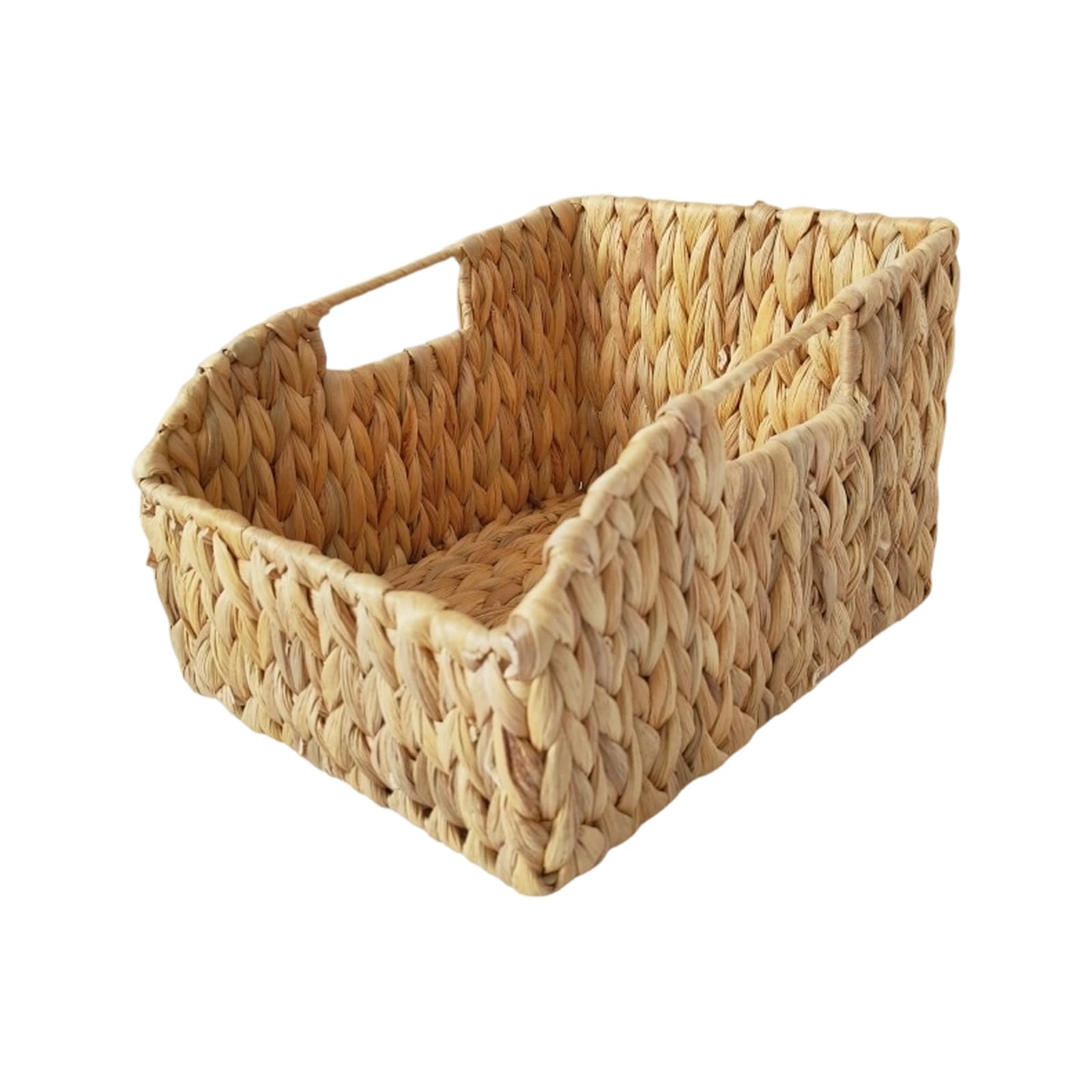 NEWFT Modern Nordic Handwoven Storage Basket Breathable Materials Scandinavian Storage Bin for Living Room Bedroom Woven Container Nordic Multipurpose