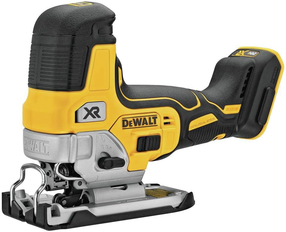 DEWALT 20V MAX Jig Saw, Cordless, Barrel Grip, 3,200 Blade Speed, Bare Tool Only (DCS335B), One Size