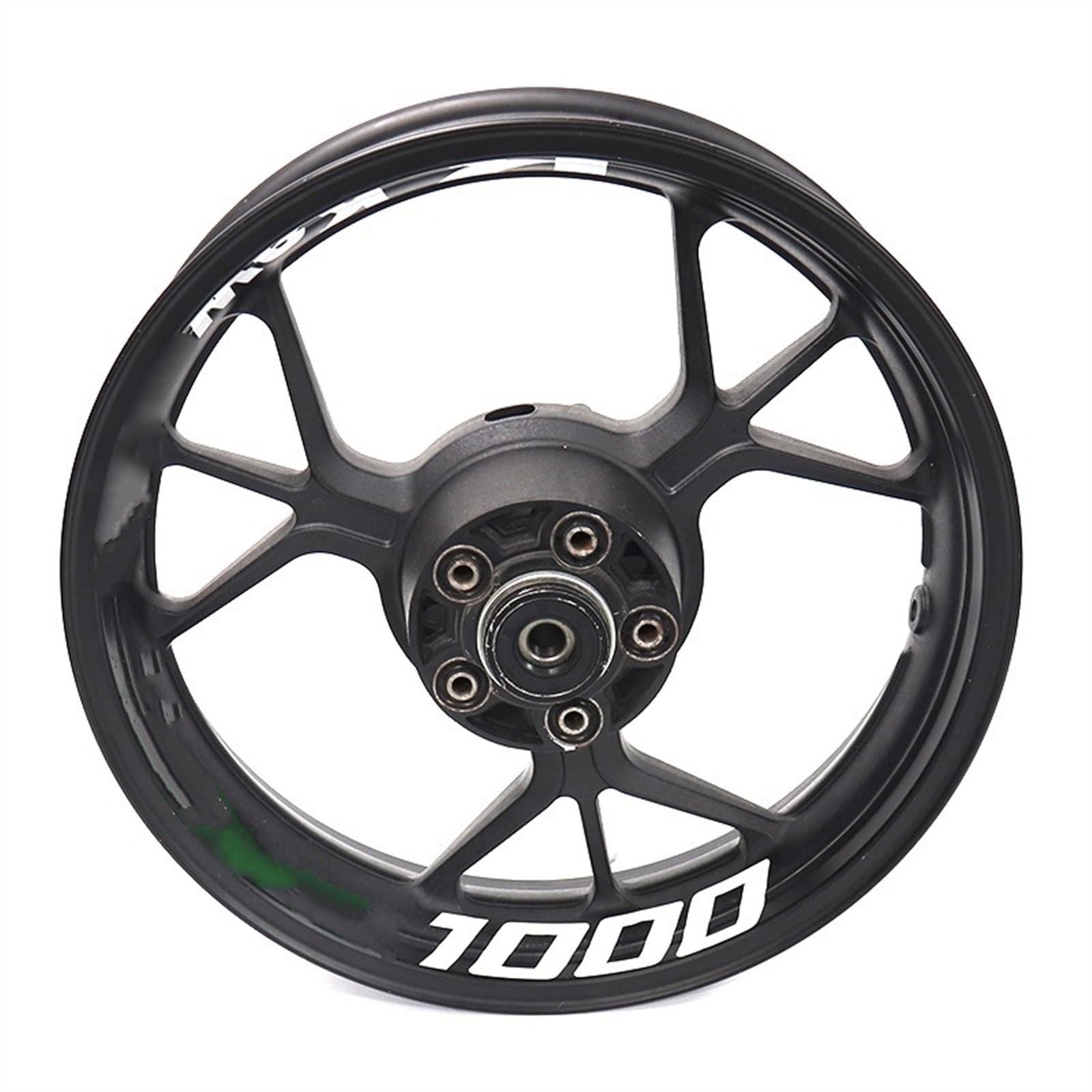 Motorcycle Wheel Stickers Reflective Rim Motorbike Waterproof Decals for Kawasaki for VERSYS 1000 Decorative(Color7)
