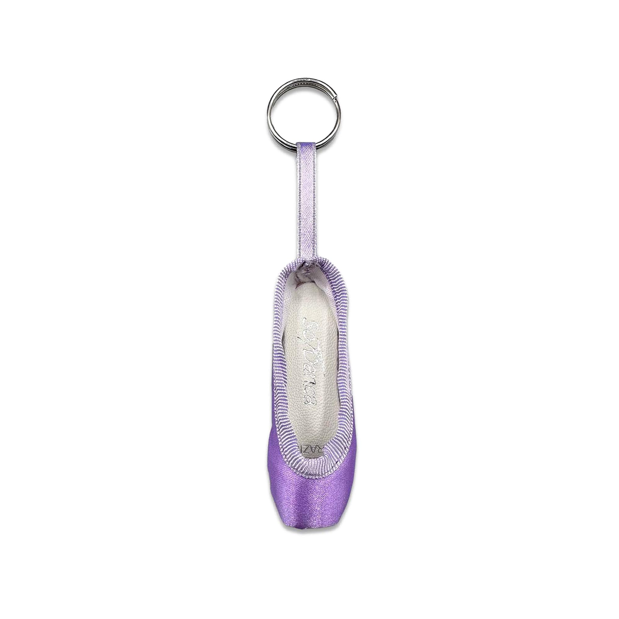 So Danca Mini Ballet Pointe Shoe Keychain, Dangle Charm, Lilac, One Size