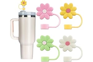 4Pcs Silicone Straw Covers: Must-Have Toppers for Your Stanley Cup Straws
