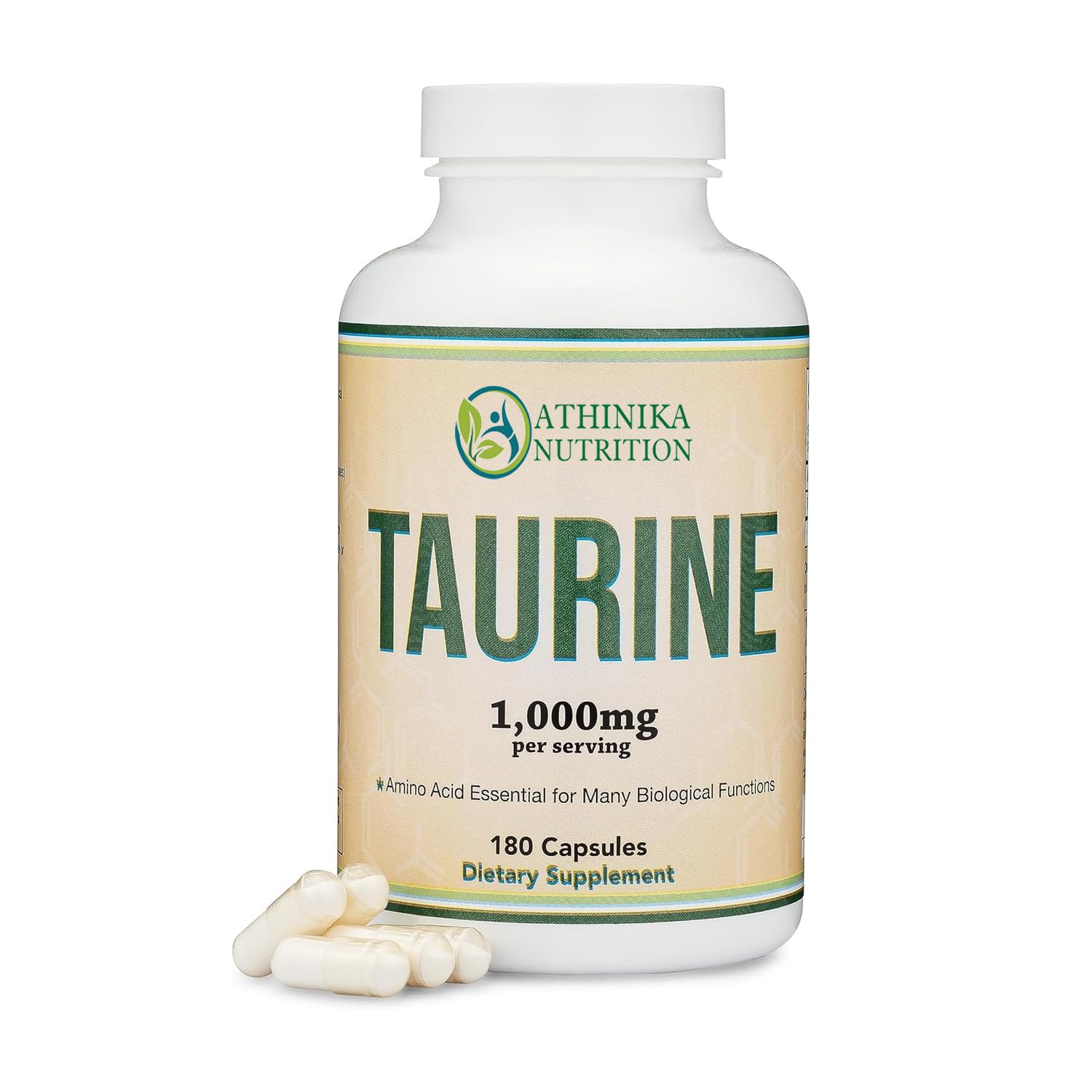 Taurine Supplement 1000mg Per Serving, 180 Capsules - Amino Acid Studied to Support a Longer, Healthier Life (Taurina) Vegan Safe, Gluten Free, Non-GMO by-image-28