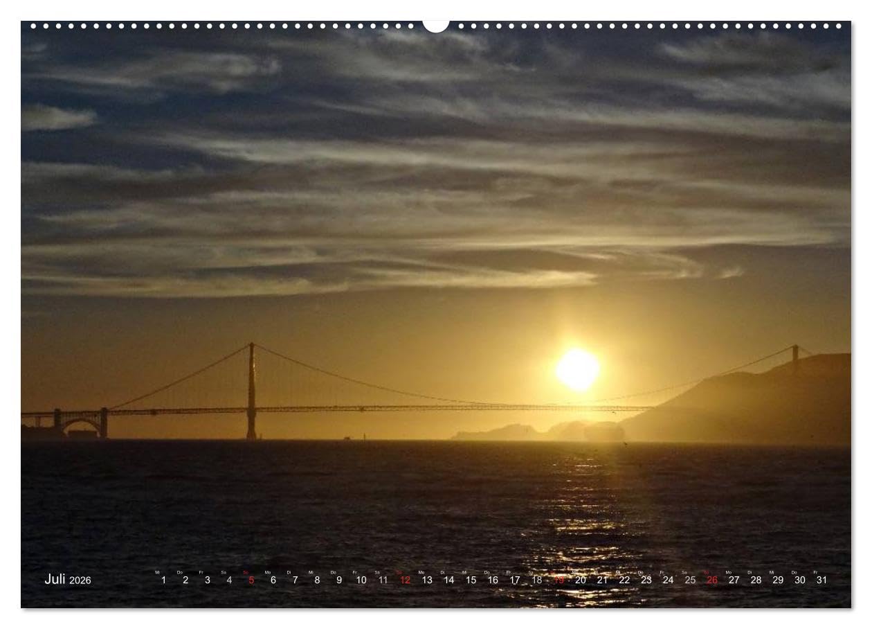 San Francisco Westküste USA (hochwertiger Premium Wandkalender 2026 DIN A2 quer), Kunstdruck in Hochglanz: San Francisco, eine der schönesten und aufregensten Städte der Welt (CALVENDO Orte)