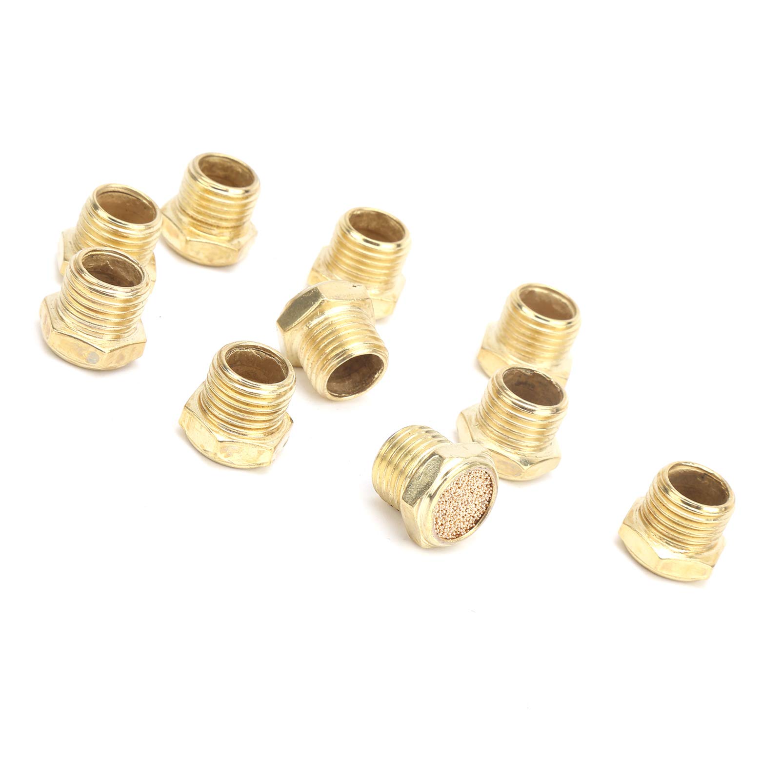 Silenziatore pneumatico in ottone da 50 pezzi G1/2 che riduce efficacemente il rumore per cilindri, valvole, utensili d'aria