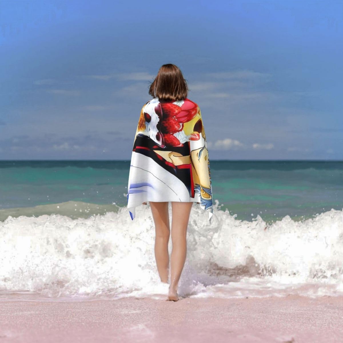 Amazon｜銀魂 坂田銀時 (9) バスタオル ビーチタオル 大判 速乾 高速