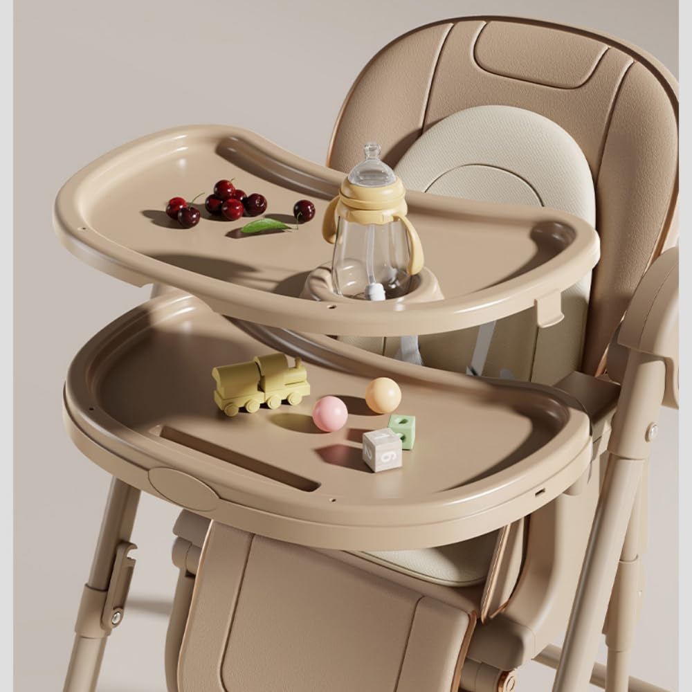 Seggiolone Convertibile con Altalena, Reclinabile e Regolabile, Grigio | Adatto da neonato a bambino piccolo, diverse posizioni reclinabili, superficie facile da pulire