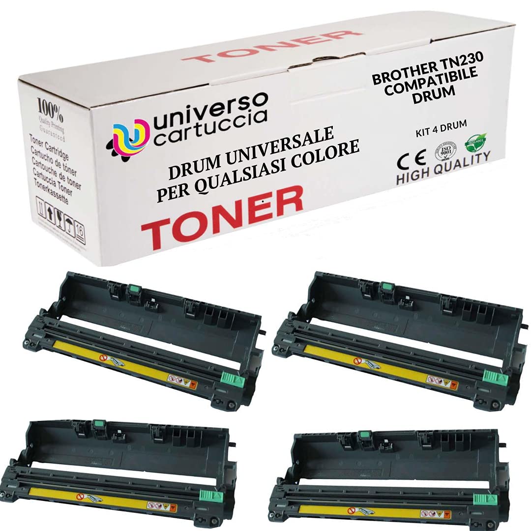 UniversoCartuccia® Compatible for Brother TN-230 HL-3040N HL-3040CN HL-3045 CN HL-3070CN HL-3070CW HL-3075 CW MFC-9120CN MFC-9320CW DCP-9010CN MFC-9125CN (DRUM DR230 KIT 4)