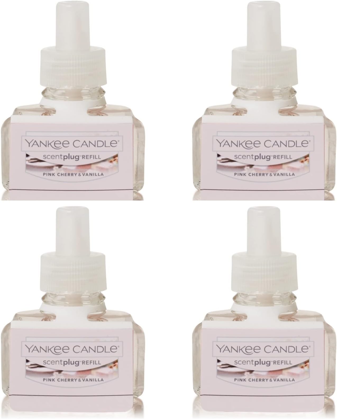yankee candle Pink Cherry and Vanilla Scent Plug ins Set of 4. Each 0.625 fl oz/18
