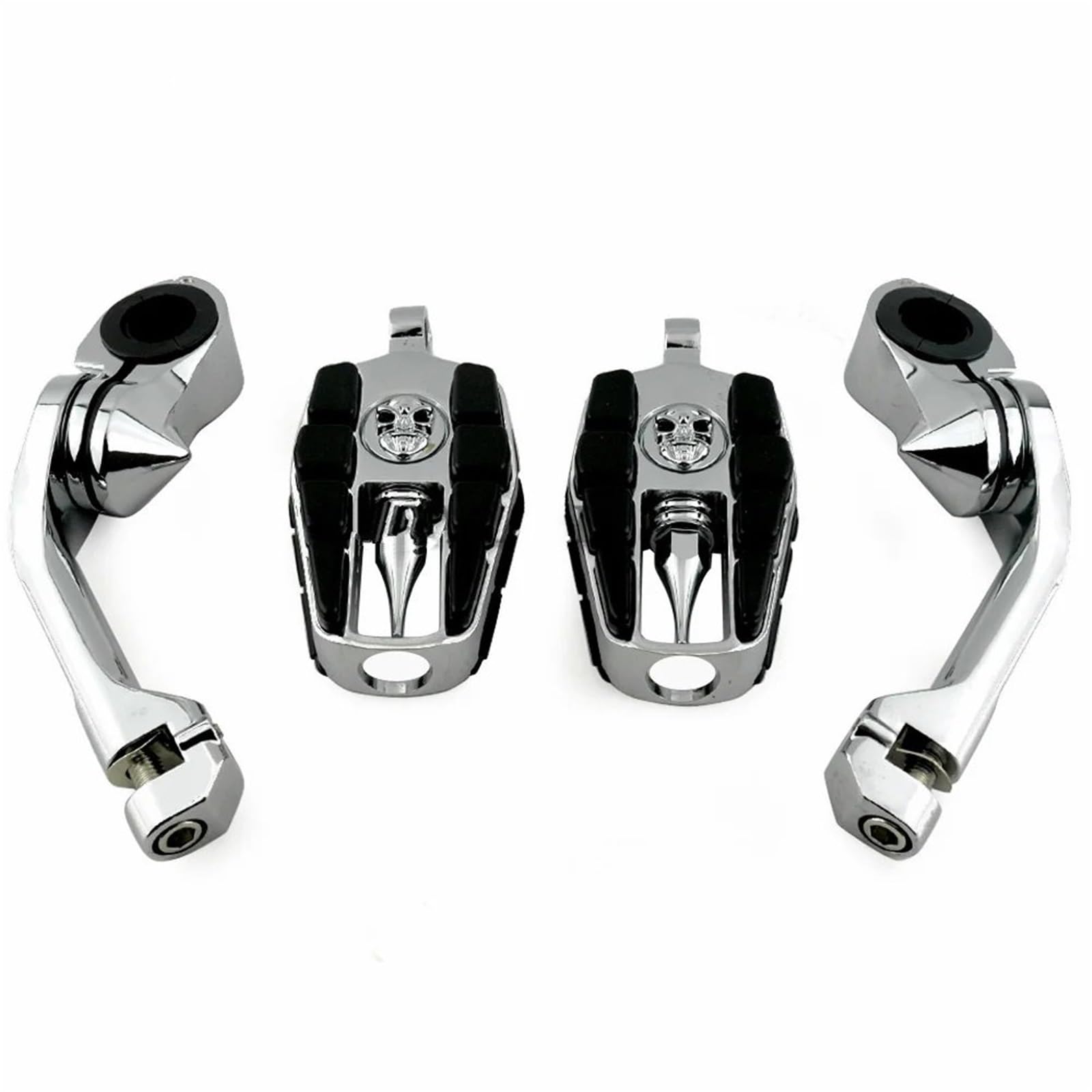 Pedały 32mm Highway Pegs Regulowany silnik Guard Crash Bar Podnóżek Mocowanie Pasuje Do Harley Sportster XL Dyna Softail(Matte Black)