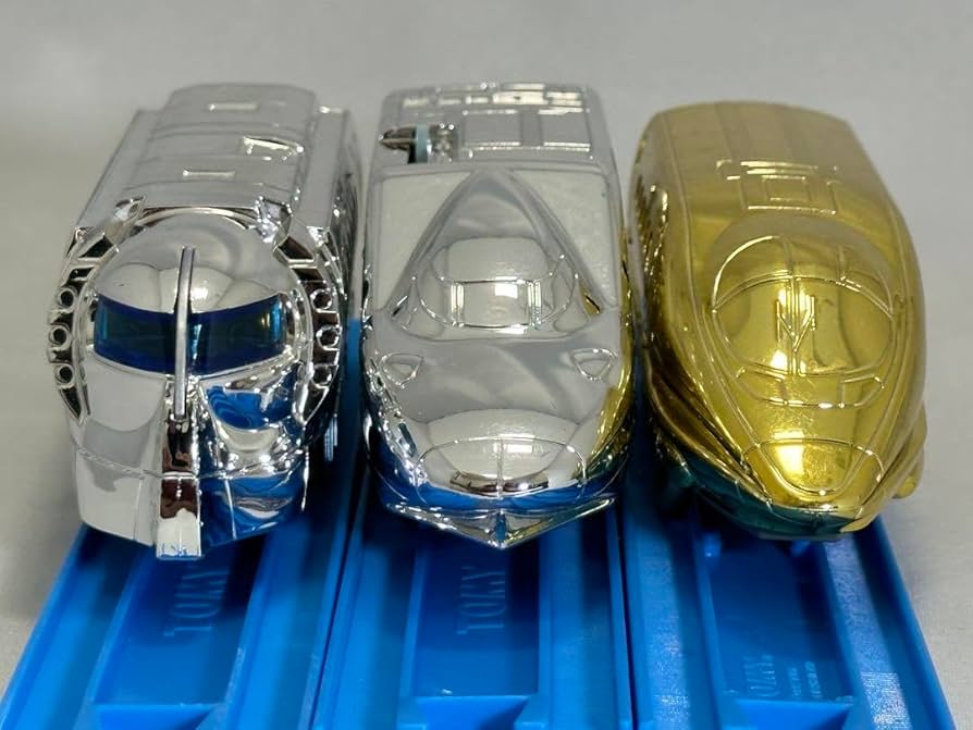 プラレール　のぞみ3点セット　銀金？・金QUANTO・金 Amazon | プラレール金&銀メッキ 全3車両（内1車両電動車）N700