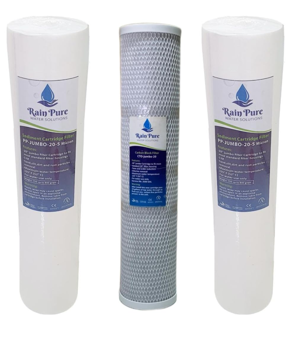 rain pure water solutions Filter Cartridge Filter Replacement Set For Whole House Filtration Big Blue Jumbo Housing For Villa And Restaurants