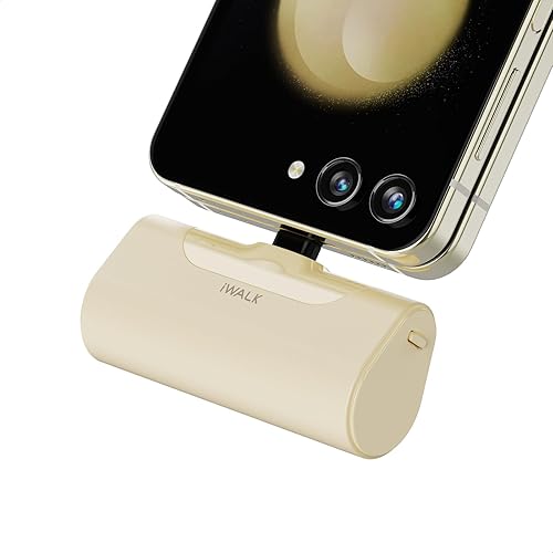 iWALK Cargador portátil de 4500 mAh, banco de energía USB C ultracompacto, paquete de batería pequeña, compatible con Samsung Galaxy S23, S22, S21,