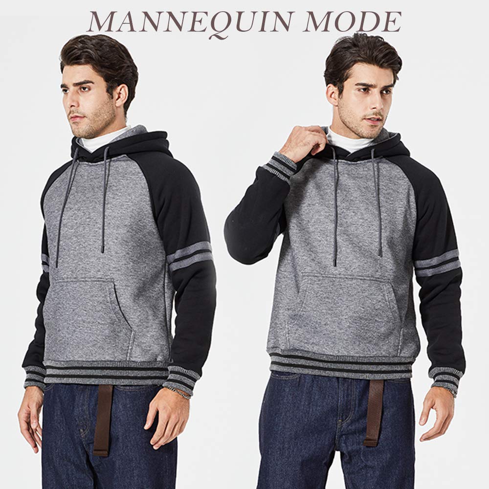 Aotorr Felpa con cappuccio da uomo, a maniche lunghe, con felpa sportiva Silm Fit Casual Aotonne Inverno