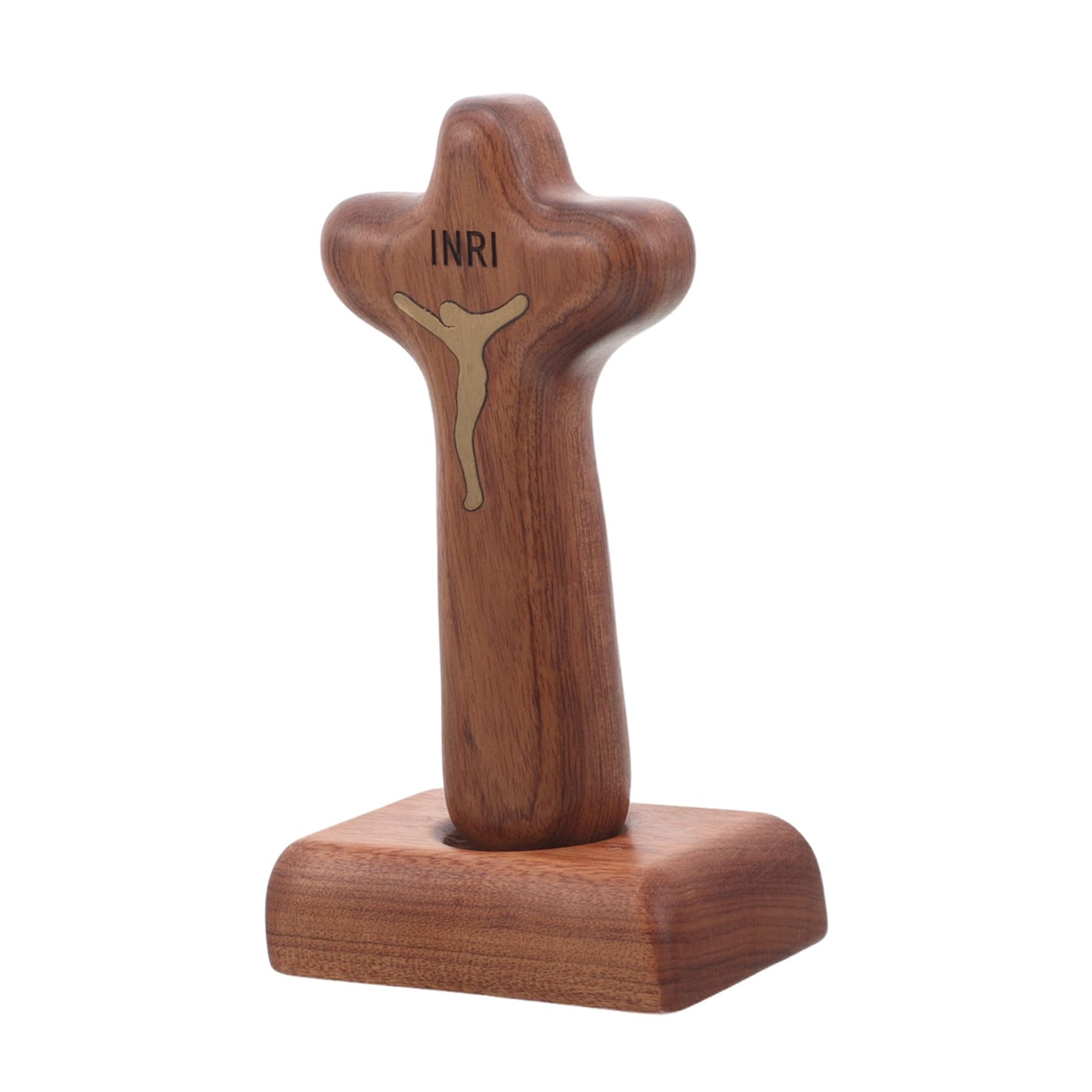 Cruz de madera católica artística para regalo de comunión y bautizo HAMPPLIES