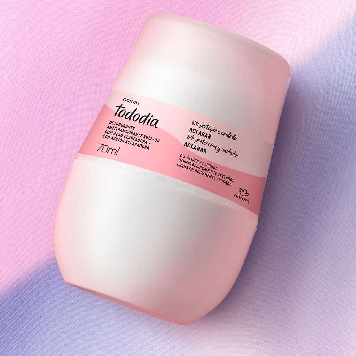 Desodorante Antitranspirante Roll-on Aclarar Natura Tododia - 70ml Imagem 3