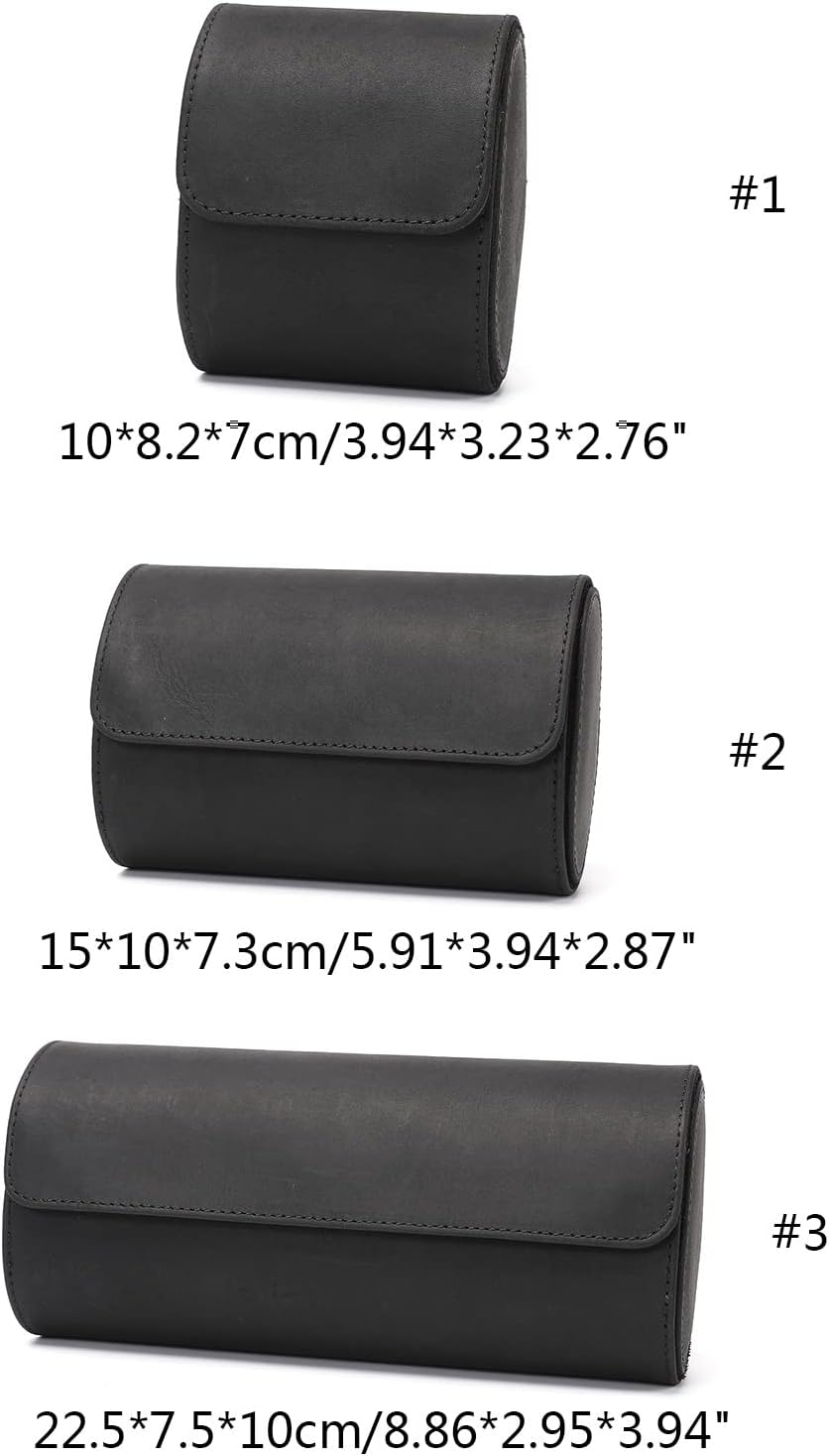 腕時計ロールケース ベルベット内装 12-3グリッド対応 旅行用収納ボックス 小物収納に便利 コンパクト設計