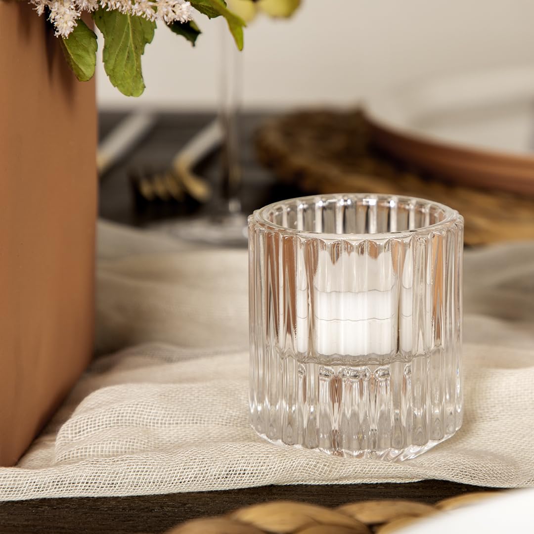 Koyal Wholesale Reversible Candle Holder for Taper Candles & Tealight Candles, Set of 12