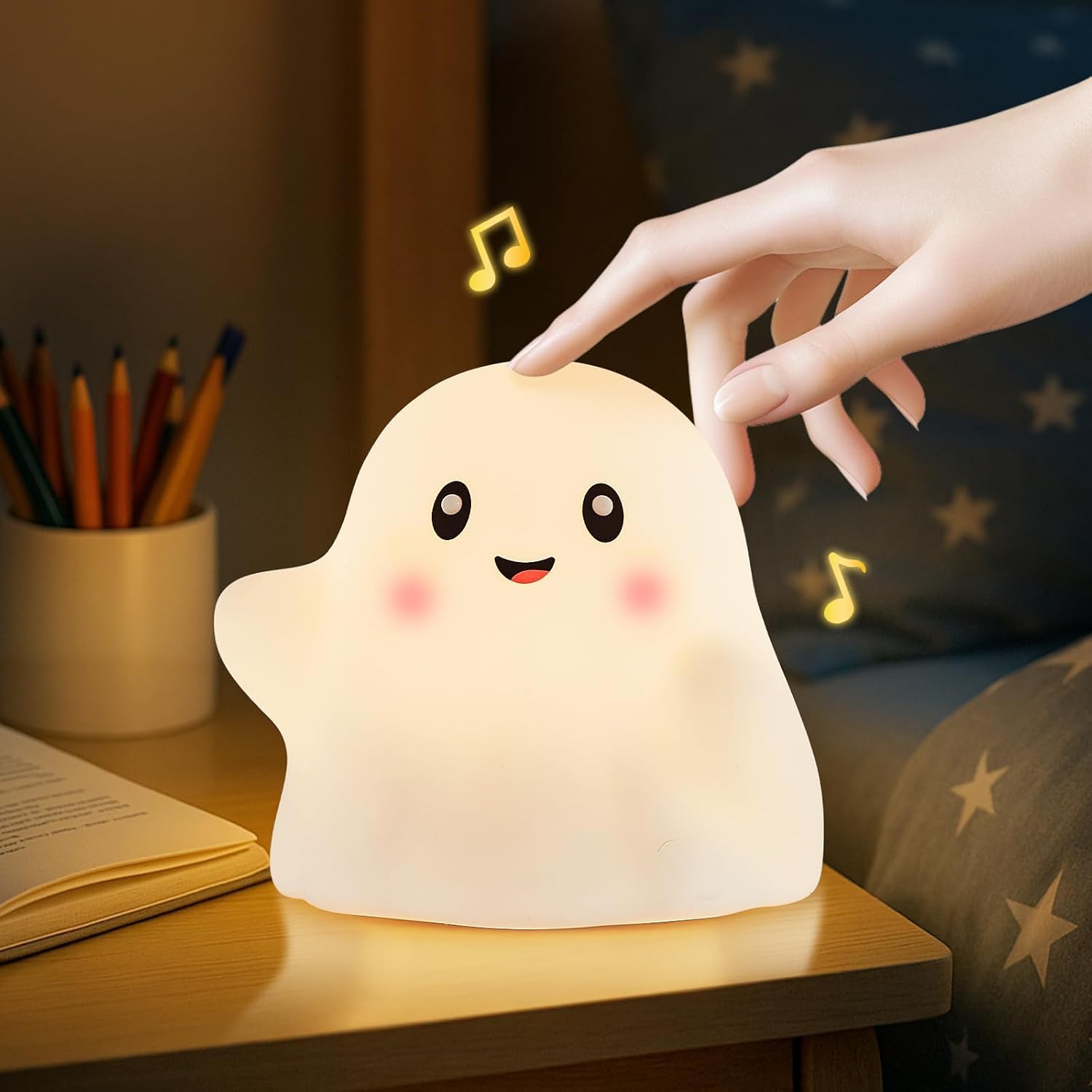 Halloween cute ghost night light