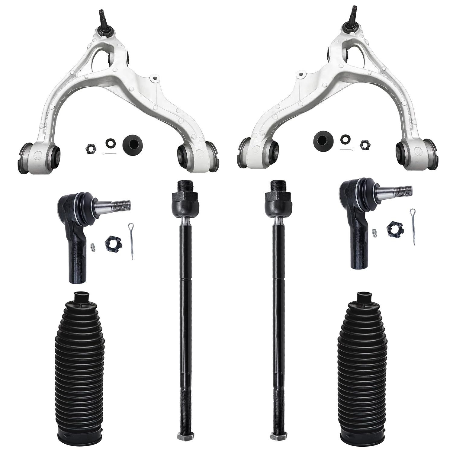 Detroit Axle - 4WD Front End Control Arms Kit for 2009-2010 Dodge Ram 1500