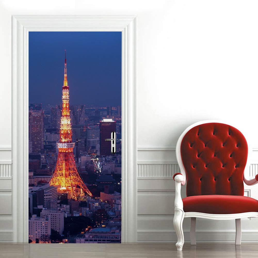 Affiche de porte Tour Eiffel pour revivre la magie de Paris chaque matin chez vous