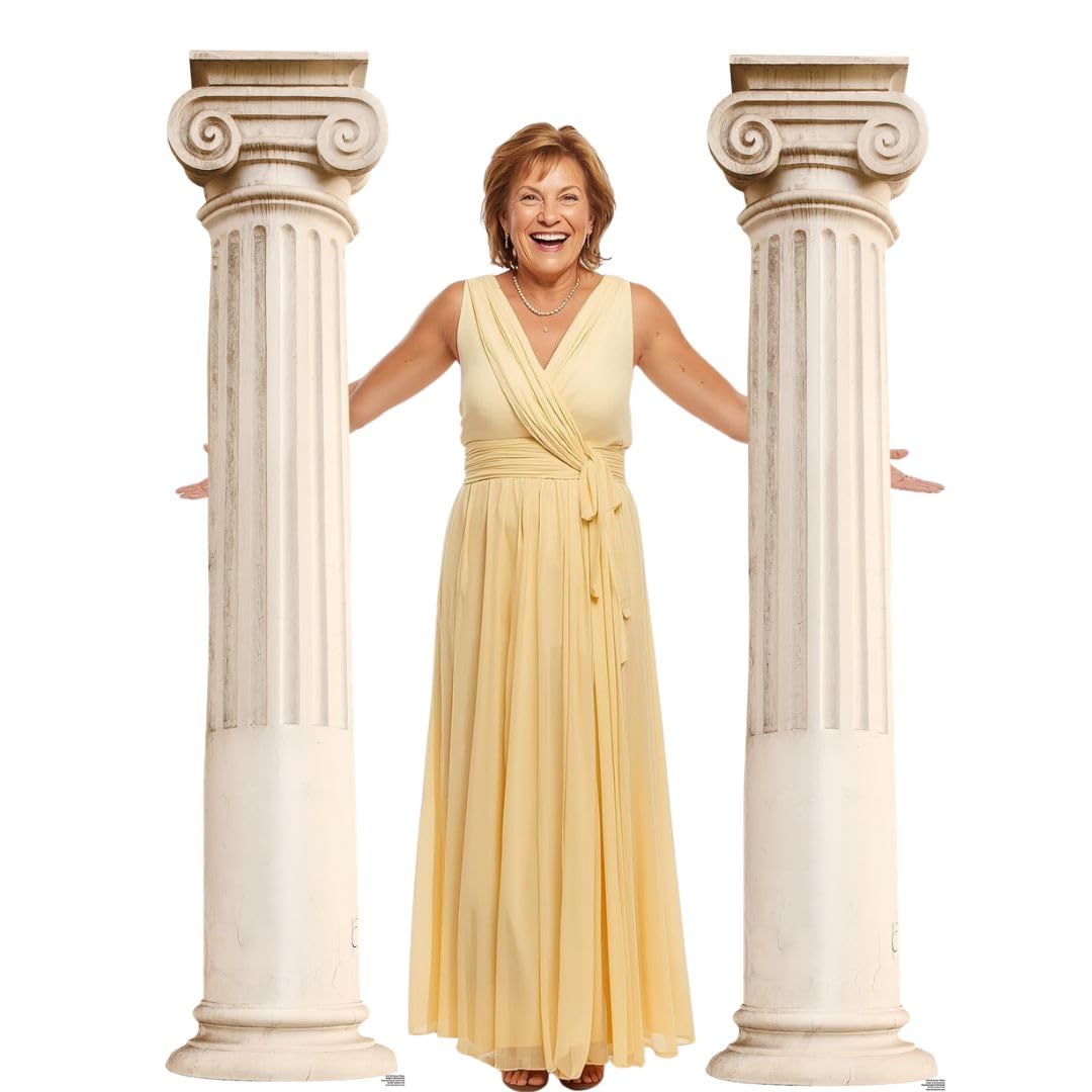 Pair of Roman Pillars Cardboard Cutout / Standee / Standup Fun for toga parties