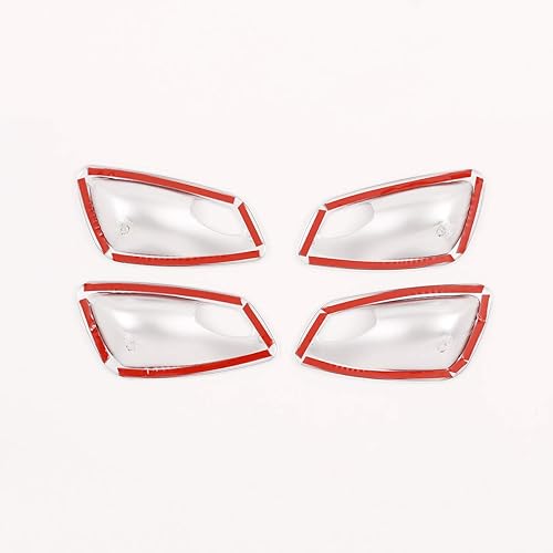 Miniatura 6 de CHEYA Accesorios de coche ABS cromo interior puerta tazón cubierta Trim 4pcs para BMW E90 3 serie 2005-2012 (plata)