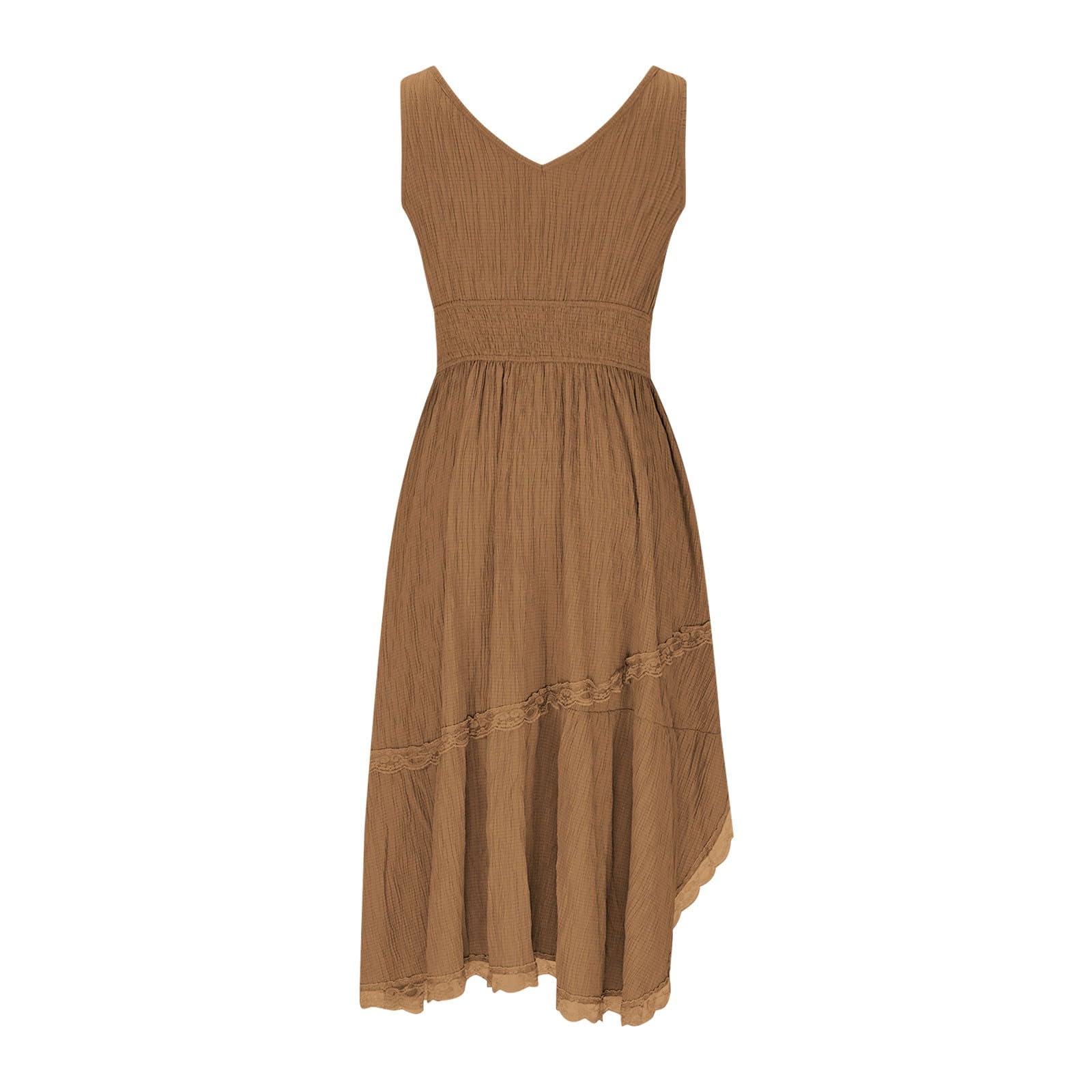 Robe Retro à Col en V et Manches Courtes pour Femmes Vintage Western Country Robes Décontractée Robe de Vacances Fête Grande Taille Gothique Jupe Deguisement Hippie Costume de Cowgirl