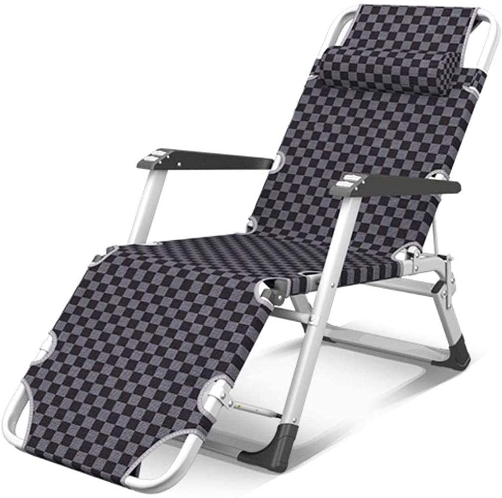 Chaise longue inclinable de jardin marron pour vos après-midis détente au patio ou au camping