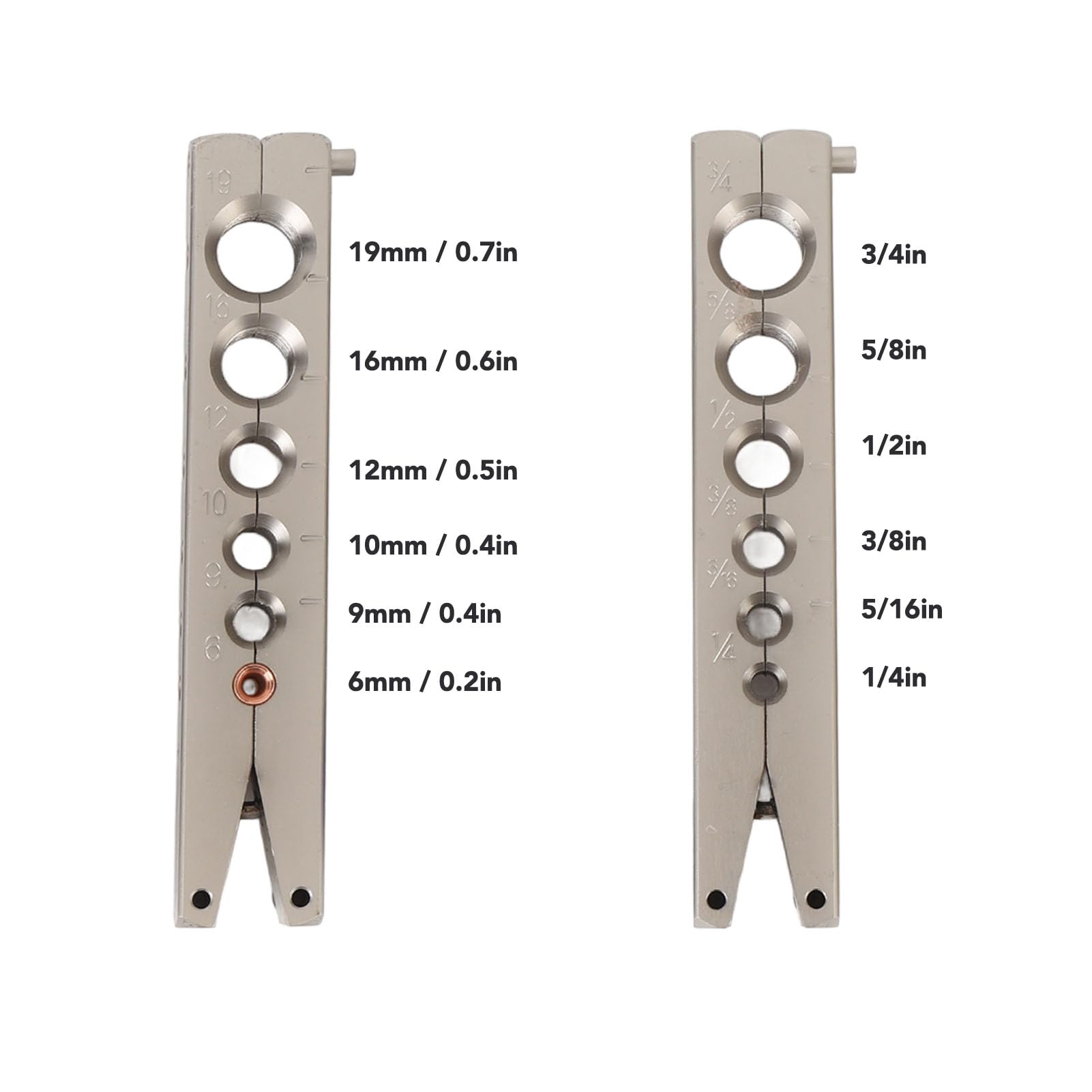 Luocute 5PCS Zestaw Narzędzi Flacking, Metalowy Zestaw Narzędzi Rurka Systemu HVAC z Noża do Rury dla 1/4in 5/16 Cali 3/8in 1/2in 5/8in 3/4in, Narzędzia do Naprawy hamulców.