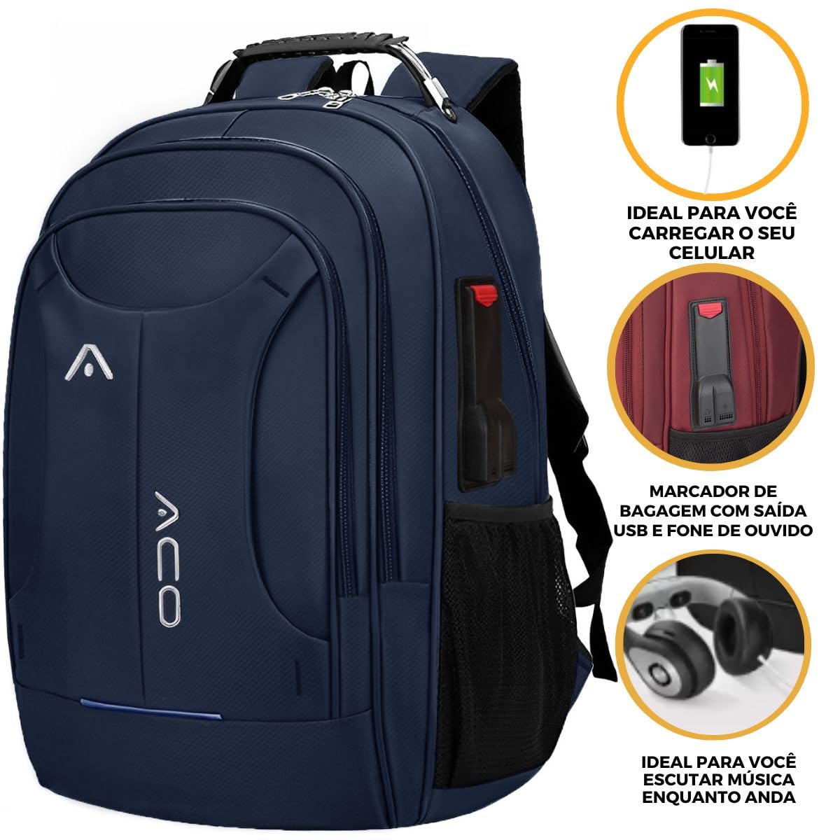 Mochila Bolsa Masculina Feminina Notebook Anti Furto Reforçada Semi Impermeável Escolar Faculdade Trabalho Viagem Resiste com Cadeado (Azul) em promoção! Veja a oferta e mais achadinhos de Mochilas & Pastas Masculinas 5 Hoje é o melhor dia para comprar Mochila Bolsa Masculina Feminina Notebook Anti Furto Reforçada Semi Impermeável Escolar Faculdade Trabalho Viagem Resiste com Cadeado (Azul) com aquele preço maroto! Promoção! Aproveite a oferta! 5