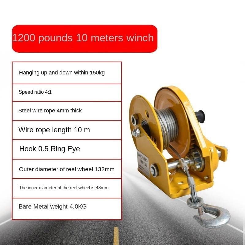 Cabrestante manual especializado para aire acondicionado 1200lb 10m miniatura 2