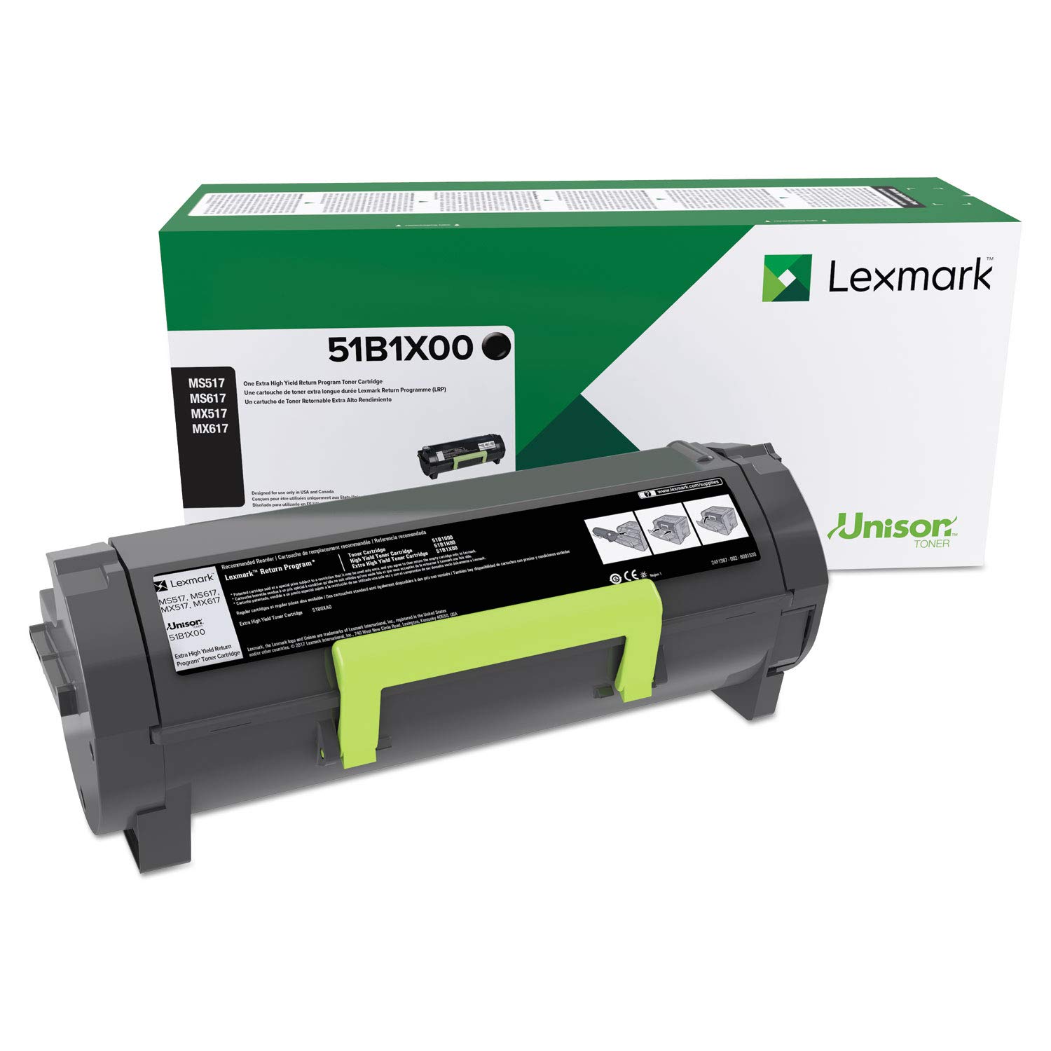 Amazon.com: Lexmark 51B1X00 MS517dn MX517de MS617dn MX617de Extra