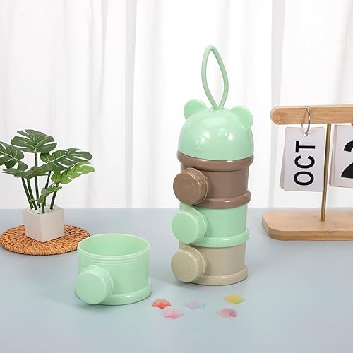 Miniatura 4 de Kisangel Envase de polvo de diseño de dibujos animados a capa de almacenamiento de leche tapa a prueba