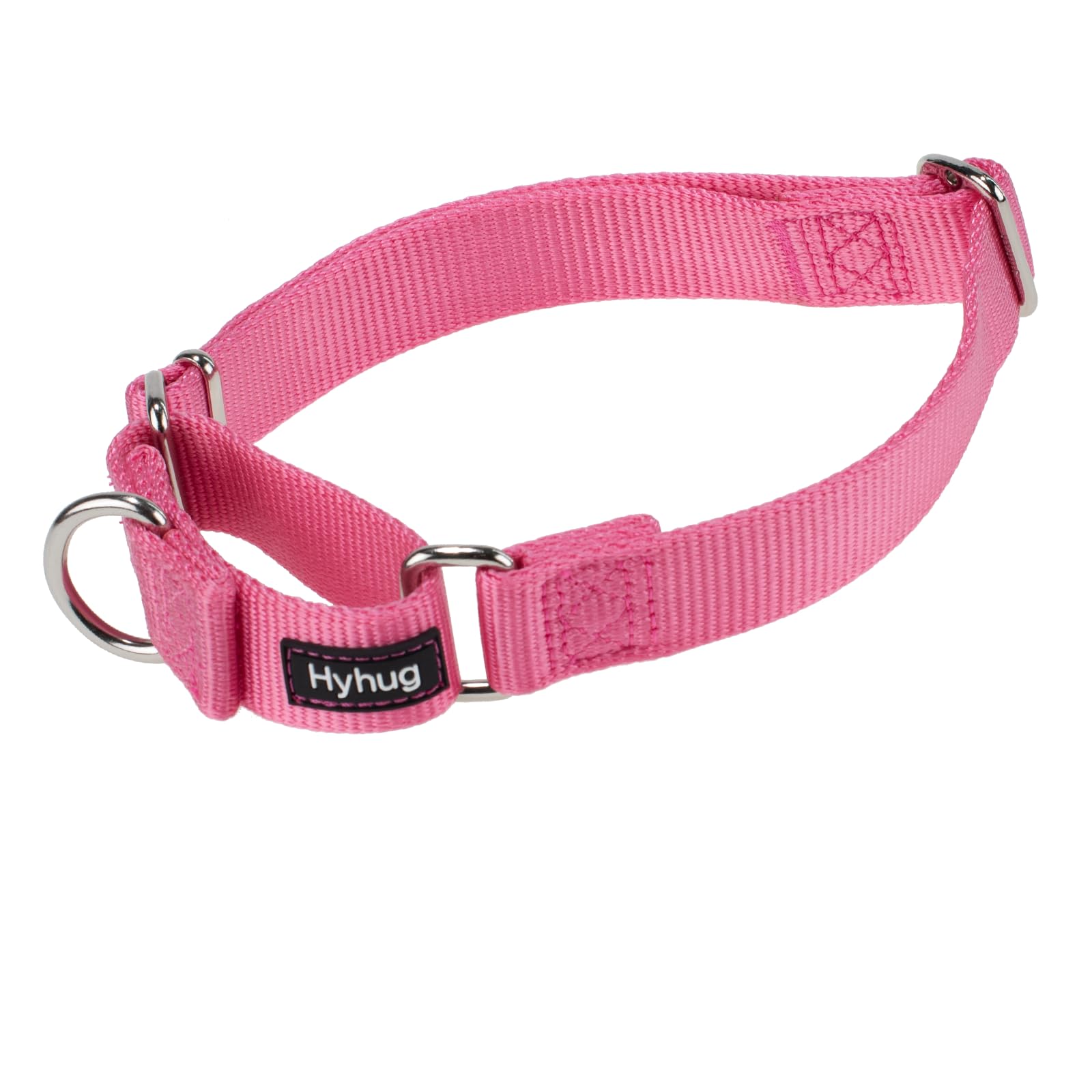 Hyhug Martingale Collar for Dogs Large Pink |Escape - Proof Heavy Duty Nylon Durable No Pull, Ideal for Training & Daily Walks
