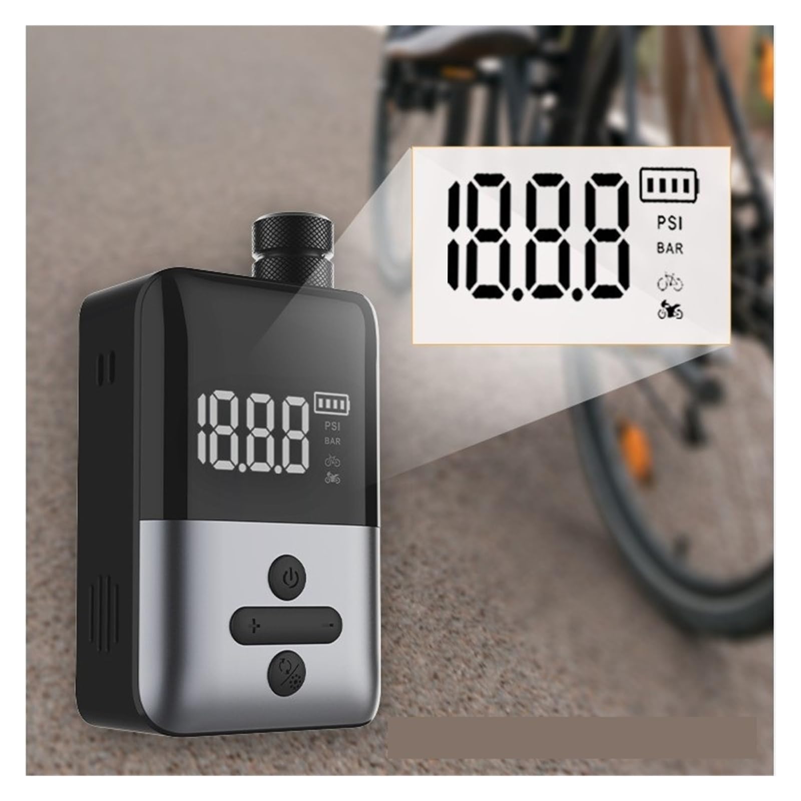 Pompka Powietrza, Mini Przenośna Pompka Do Opon Rowerowych, Kompaktowy Inflator
