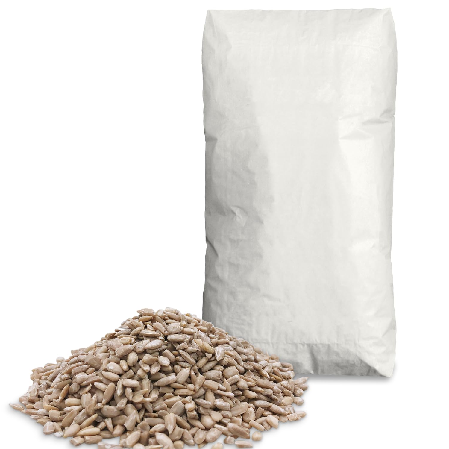 Supravit Sonnenblumenkerne Vogelfutter 25kg geschält I | Frische ölhaltige Kerne aus besten Anbaugebieten | aus letzter Ernte | Ganzjahresfutter für heimische Wildvögel