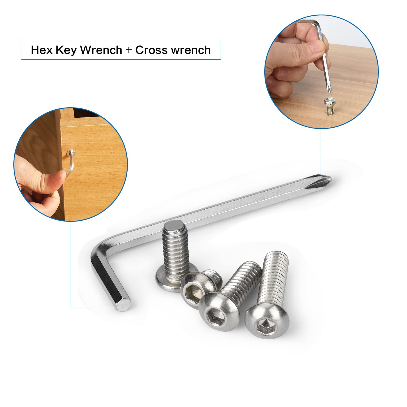 1/4 Inch Screw Akcesoria do kamer 25-częściowa śruba statywowa, wtyczka gwintowana sześciokątna śruba głowicy do płyty bazowej Rig Cage
