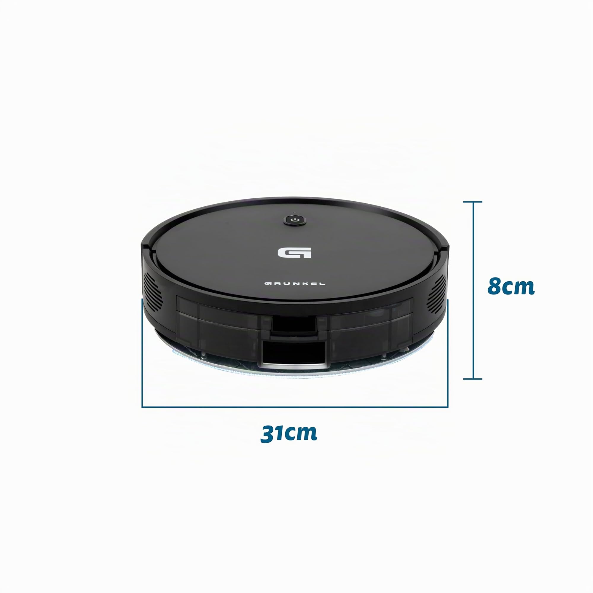 Robot Aspirador Grunkel I-DANCER GYRO/ Friegasuelos/ control por WiFi/ Negro